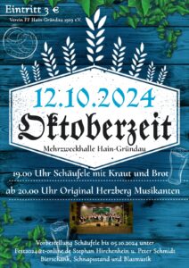 Mehr über den Artikel erfahren Die Oktoberzeit steht an!
