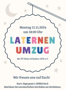 Mehr über den Artikel erfahren Laternenumzug 2024