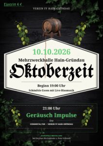 Mehr über den Artikel erfahren Die Oktoberzeit 2026 kommt!